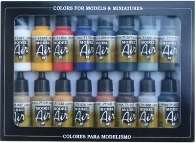 Model Air Basic Colors Acrylic Paint Set For Air Brush - Assorted Colours • £31.99