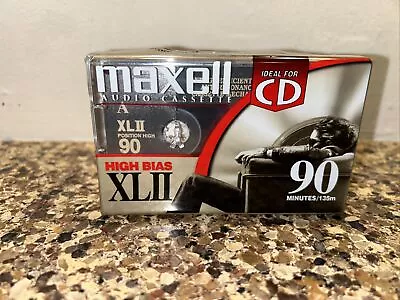  NEW-SEALED Maxell XLII 90 Audio Cassette - High Bias 90 Min.  • $10