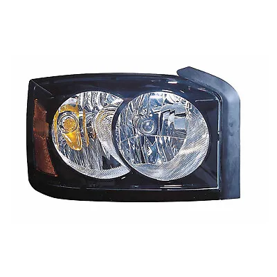 Headlight For Dodge Dakota 06-07 CAPA Certified Right Passenger Black Bezel • $118.99