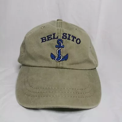 Belsito Italy Strapback Hat Khaki Adams Headwear Anchor • $14.39