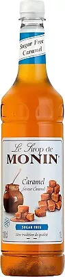 MONIN Caramel Syrup Sugar Free 1ltr • £13.20