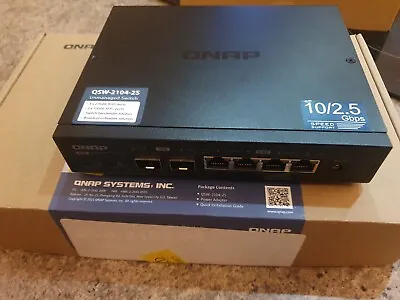 QNAP QSW-2104-2S Unmanaged Ethernet Switch (6 Ports) • £100