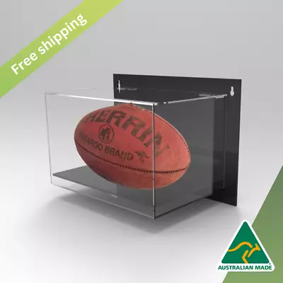 Wall Mountable Football Rugby Acrylic Perspex Display Case Signed Autographed  • $142