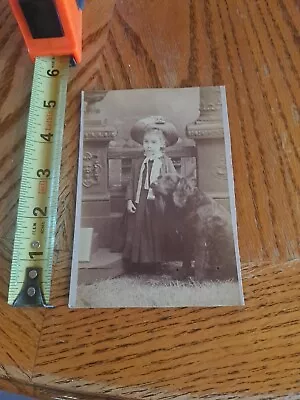 Dog With Young Girl Vintage Photograph  • $14.95