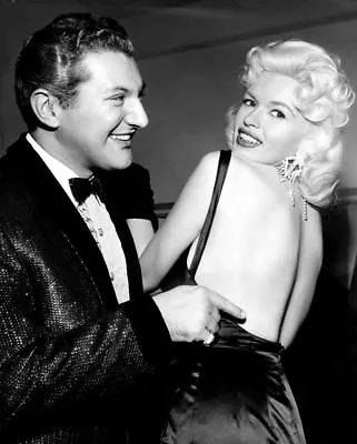 GLOSSY PHOTO PICTURE 8x10 Liberace And Jayne Mansfield Black And White • $3.98