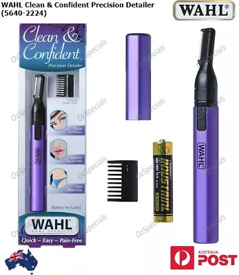 WAHL Clean & Confident Precision Detailer Trimmer Facial Eyebrow Bikini-Purple • $28