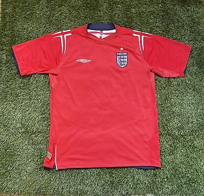 £14.99 • Buy Umbro England 2004-2006 Away World Cup Euros Red Football Shirt UK Size L (339)