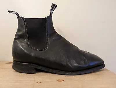 Men's RM Williams Craftsman Black Leather Chelsea Boots Dynamic Flex Sole... • £89.99