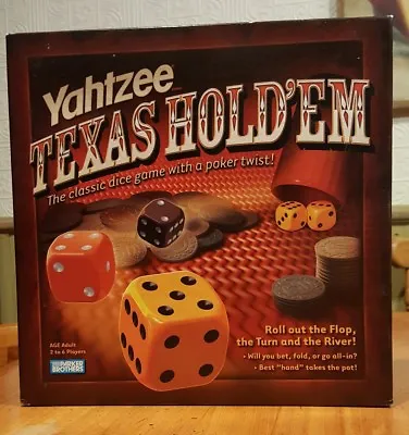 YAHTZEE  Texas Hold'Em Game 2004 Adults 2 - 6 Players EC Dice Game W/Poker Twist • $20