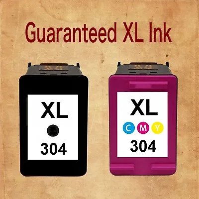 £24.99 • Buy Single Or Combo  304 XL Black & Colour Ink Cartridges For HP Printers