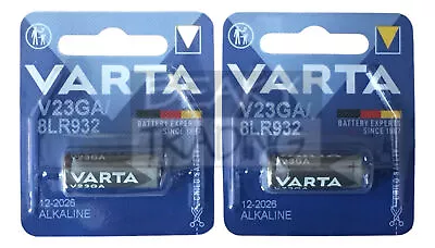 23A MN21 L1028 A23  LRV08 | VARTA Brand | Alkaline  Battery | 12v | Pack  Of  2  • £3.50