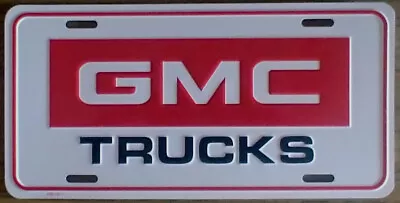 Vintage GMC License Plate Embossed Metal New Old Stock Trucks #2084 • $19.99