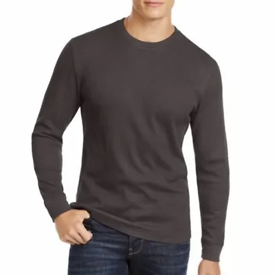 $18.95 • Buy Club Room Men’s Gray Classic Fit Thermal Long Sleeve Shirt Size M