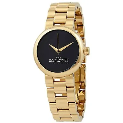 The Round Watch Marc Jacobs For Ladies: Gold + Black. RRP £310 • $281.15