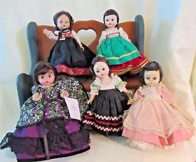 Lot Of Vintage Madame Alexander Dolls Fully Outfitted Dress Slip Shoes Originl • $25