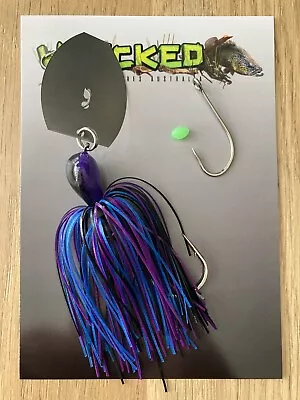 WHACKED LURES AUS ~ 1oz 'Rig Your Own Trailer' CHATTERBAIT ~ BRUISER • $13.50