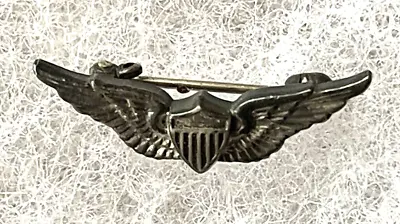 Vintage U.S. Army Military Insignia Sterling Pin With Wings Mini • $16.95