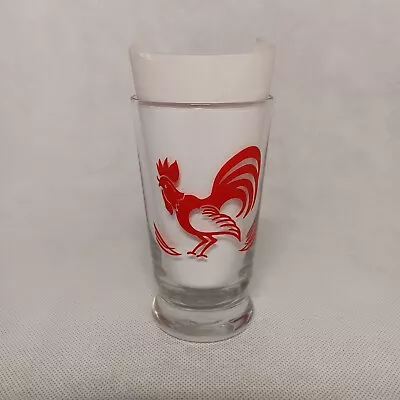 Libbey Red Rooster Beverage Glass LRS95 8 Ounces 4.875  Tall • $12.95