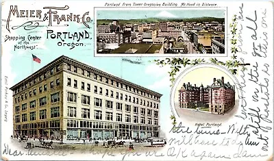 Rare Advertising Postcard Portland Oregon 1905 Udb Meier & Frank Multi View   G1 • $14