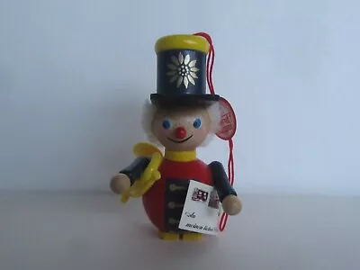 Steinbach Wood Postman Mail Carrier Christmas Ornament W/ Horn (VG Cond) • $18.95