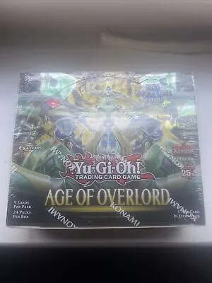 YuGiOh TCG: Age Of Overlord : Sealed Booster Box Of 24 Packs : 1st Edition • £88