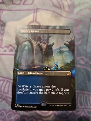 MTG Watery Grave Ravnica Remastered Mint Rare Borderless  • $25