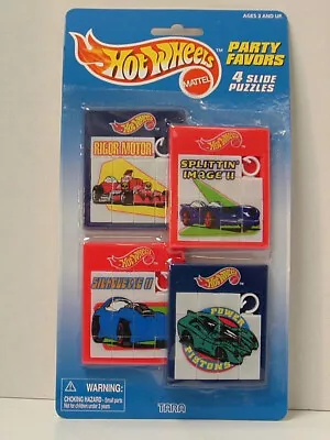 Hot Wheels Party Favor Slide Puzzles 1997 Vintage Mattel Collectible • $6.99