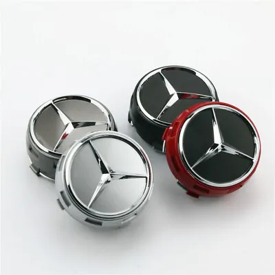 4PCS 75mm Wheel Center Hub Caps Cover Logo Badge Emblem For Mercedes-Benz AMG • $15.79