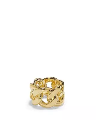 Vince Camuto 301357 Curb Link Ring - Size 8 Gold (VJ-900263) • $21.25