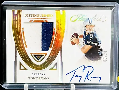 $177.50 • Buy 2022 Panini Flawless TONY ROMO Distinguished PATCH AUTOGRAPH AUTO SSP #9/20