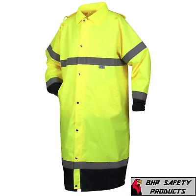 RRWC3110 High Visibility Reflective Waterproof Safety Rain Coat Jacket Hood 48  • $44.95