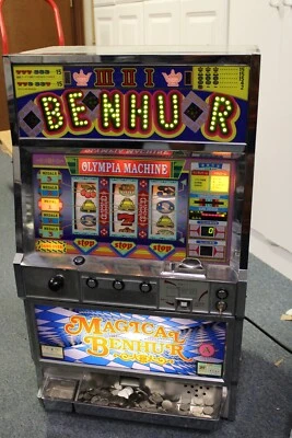 Vintage Olympia Magical BENHUR Quarter 25 Cent Slot Machine Ohio PLEASE READ!! • $199