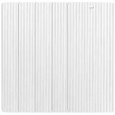 DALIX Ribbed Vertical Blinds Replacement Window Slats Vinyl - 5 Pack Qty / White • $24.99