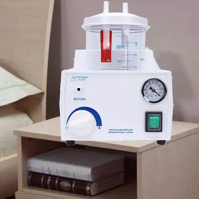 $145 • Buy Portable Home Phlegm Suction Unit Vacuum Phlegm 1L Aspirator Machine 11L/min