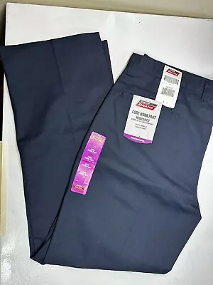 🆕 DICKIES Size 36x32 Black Regular Fit Straight Leg Work Pants Men’s Navy Blue • $19