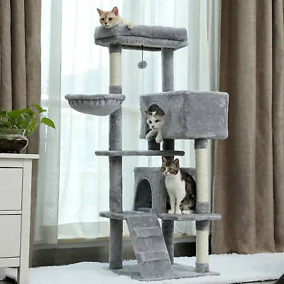 $106.99 • Buy PAWZ Road 143CM Cat Tree Cat Condo Tower House With Scratching Post Kitten Bed
