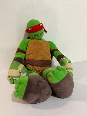 2014 Nickelodeon TMNT Teenage Mutant Ninja Turtle Plush Raphael 24  Pillow Buddy • $15