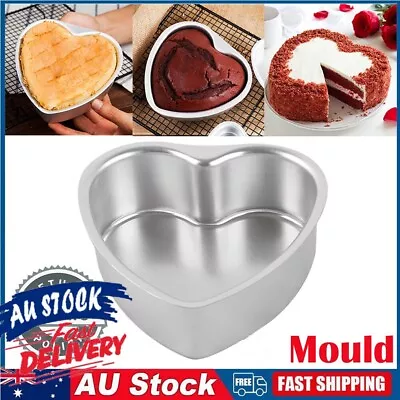 3/6/8 Inch Tin Heart Shaped Bread Cake Pan Bakeware Mold Baking Tray Mould • $12.48