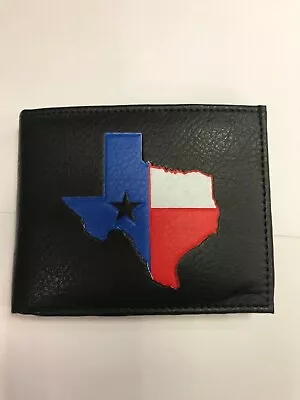 Texas Mens Wallet  Bifold Black • $14.99