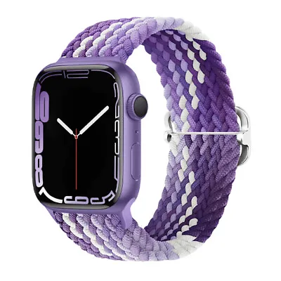 $5.99 • Buy For Apple Watch IWatch 8 7 6 SE 5 4 3 2 Watch Band 38/40/41 42/44/45 Nylon Strap
