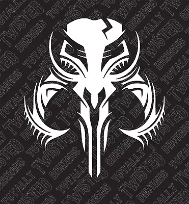 Star Wars Mythosaur Tribal Skull Mandalorian Vinyl Decal Sticker Car Boba Fett • $4.99