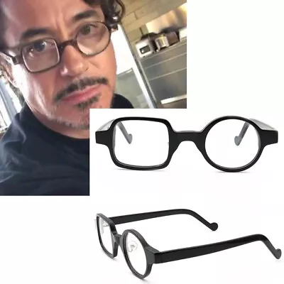 Retro Round Square Eyeglass Frames Men Vintage Full Rim Acetate Glasses Women • $18.45