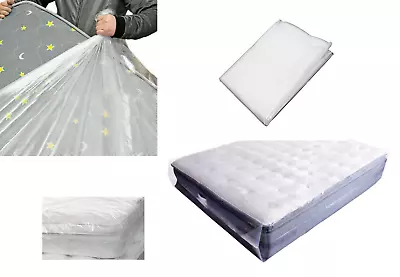 Polythene Mattress Bag | Heavy Duty DIY Removal Plastic Cover For Storage Moving • £4.15