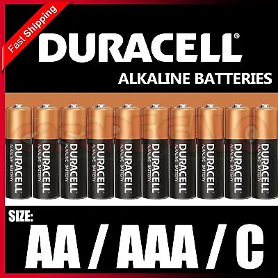 Duracell AA AAA C Alkaline Batteries Battery LASTS UP TO 50% LONGER* • $5.65