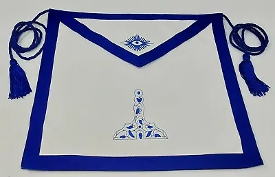 Senior Warden Masonic Apron & Matching Gloves Blue Lodge Freemason (2 Piece Set) • $49.99