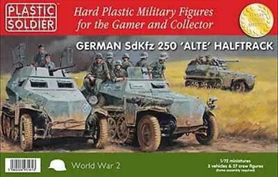 Plastic Soldier Compnay 1:72 WWII GERMAN SDKFZ 250 HALFTRACK Scale PSC WW2V20022 • £23.72
