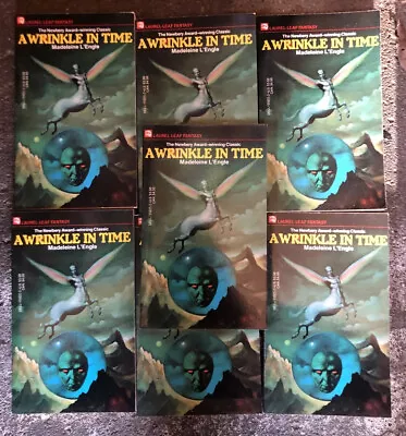 A Wrinkle In Time Madeleine L'Engle Paperback 1962 Laurel-Leaf LOT Of 7 • $25.49