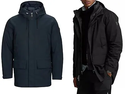 NWT Polo Ralph Lauren Men's Black 3-In-1 Active Hooded Parka Jacket 4 Size Avail • $158.99