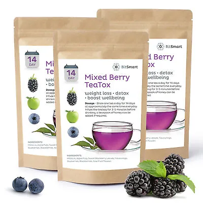 BURNFATEA 14 DAY DETOX EXTREME WEIGHT LOSS DIET Slimming Tea BURN FAT TEA • £8.99