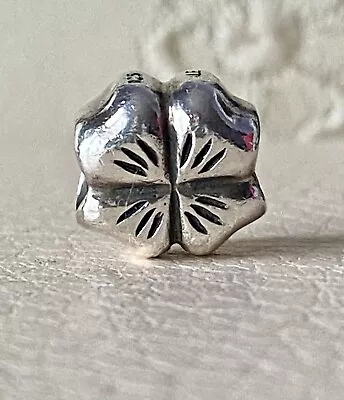 Genuine Pandora Lucky Four Leaf Clover Charm ALE 925 #790157 • £16